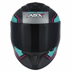 CAPACETE ASX DRAKEN WIND FOSCO PRETO/TIFFANY/PINK - comprar online