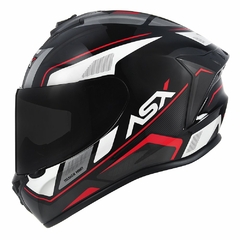 CAPACETE ASX DRAKEN WIND BRILHO PRETO/BRANCO/VERMELHO na internet