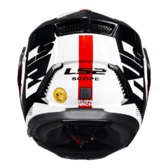 CAPACETE LS2 SCOPE ARCH BRANCO/VERMELHO - Loja Helmet