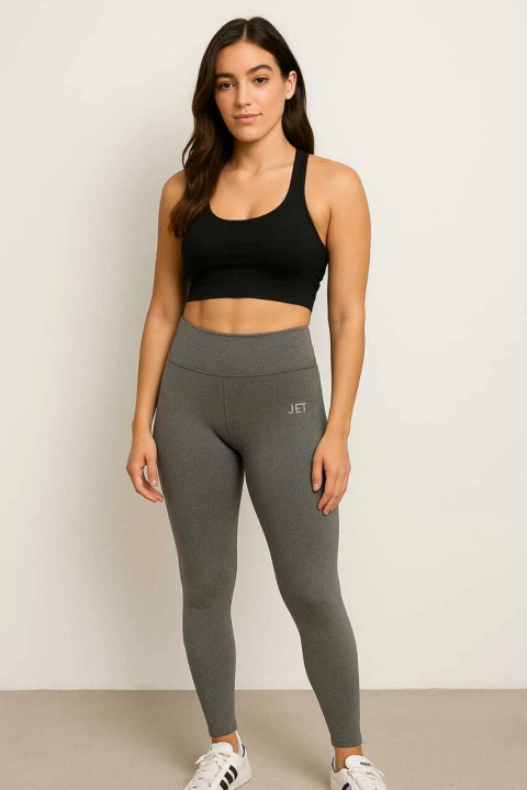 Packs 2 Calza Gris muy oscuro y Gris claro Lycra Reforzada Costura Tiro Alto - comprar online