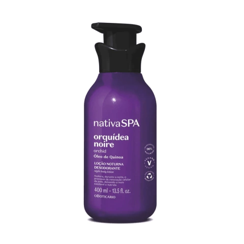 Loção Noturna Desodorante Corporal Nativa SPA Orquídea Noire 400ml - comprar online