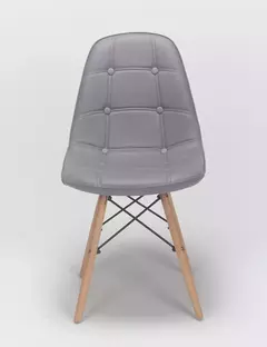 SILLAS EAMES TAPIZADAS ECOCUERO GRISES - comprar online