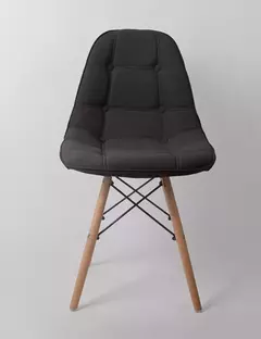 SILLAS EAMES TAPIZADAS VELVET NEGRO - comprar online