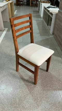 Silla Olivia - Asentadera tapizada natural - comprar online