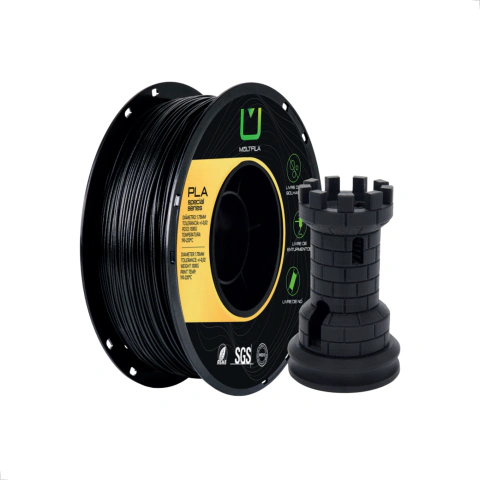 Filamento Multfila PLA Fibra de Carbono 1kg - Alta Qualidade