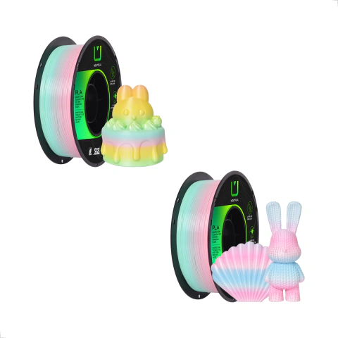 Filamento Multfila PLA SILK Rainbow 1.75mm 1kg – Impressões Multicolor Premium