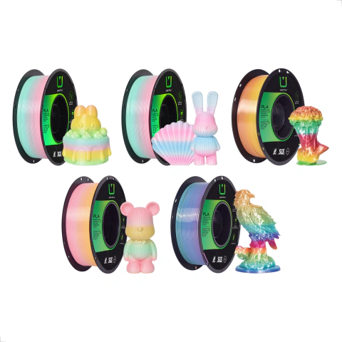 Filamento Multfila PLA SILK Rainbow 1.75mm 1kg – Impressões Multicolor Premium