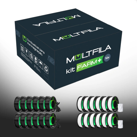 KIT FARM MULTFILA PLA 1.75MM 12KG (BOX 12 UN)