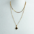 Colar Duplo Van Cleef Preto com Fita Laminada - comprar online