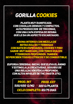 gorilla cookies x3 + 1 DE REGALO! - comprar online