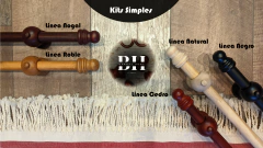 Kit Barral de Madera 2,40 mts x 33 mm con Argollas
