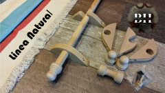 Kit Barral de Madera 2,40 mts x 33 mm con Argollas en internet