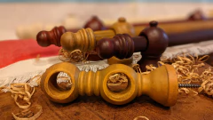 Kit Barral Doble de Madera 2,20 mts x 22 mm - comprar online