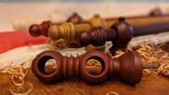 Kit Barral Doble de Madera 2,20 mts x 22 mm