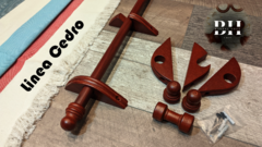 Kit Barral de Madera 1,20 mts x 33 mm con Argollas - tienda online