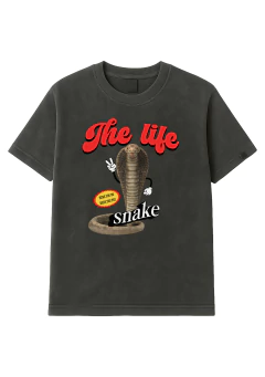 camiseta estonada the life snake