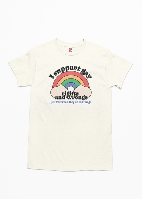 i support gay rights and wrongs