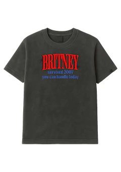 camiseta estonada britney survived 2007