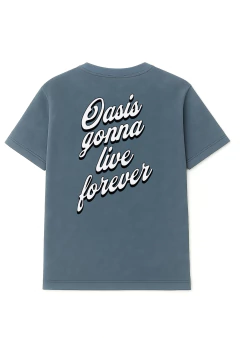 camiseta estonada live forever - frente e costas
