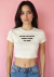 baby tee hating pop music doesn't make you deep - comprar online