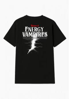 camiseta energy vampire - frente e costas - comprar online
