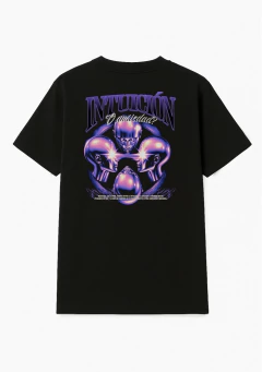 camiseta ansiedad o intuición - frente e costas