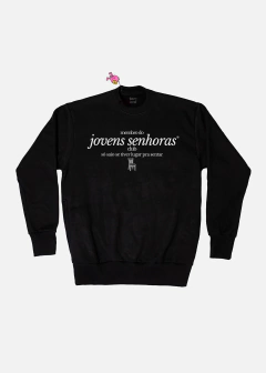 moletom jovens senhoras club minimalista