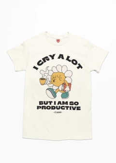 camiseta i cry a lot but i am so productive