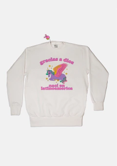 moletom gracias a dios nscí en latinoamerica