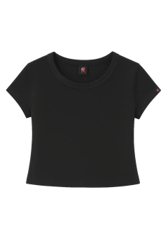 baby tee básica preta