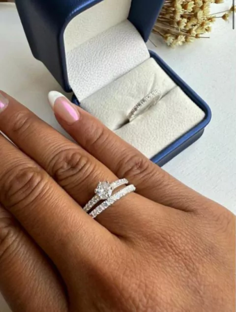 Aliança Pequim 3mm em prata 950