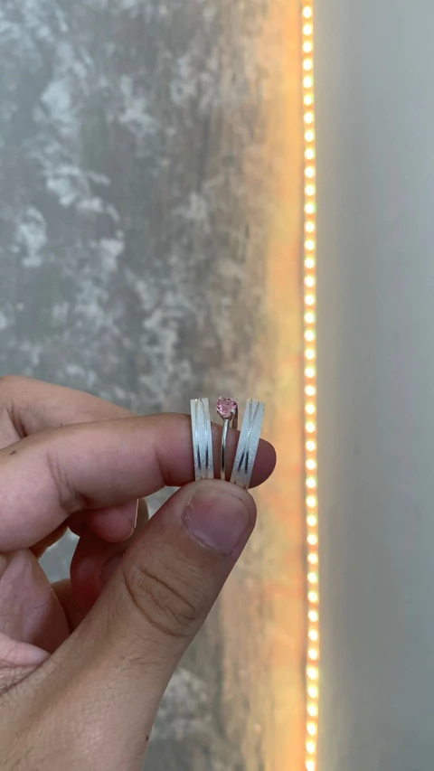 Par de aliança Siena 4mm em prata 950 legítima