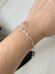 Pulseira coração trabalhado na internet