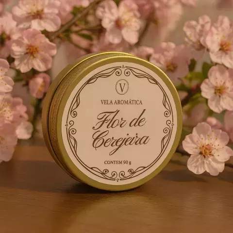 Vela Aromática FLOR DE CEREJEIRA - 90G