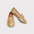 Mocassim dourado tramado - Camilys