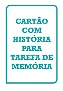 THCP - CARTÃO DE TAREFAS COM HISTÓRIA PARA A TAREFA DE MEMÓRIA - VETOR