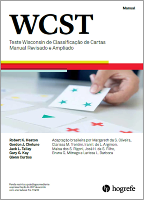 WCST - COLEÇÃO (SEM CARTAS) - TESTE WISCONSIN DE CLASSIFICAÇÃO DE CARTAS - HOGREFE