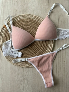 Imagen de Conjunto Triangulo Soft Morley/Puntilla - Art. B1508/1