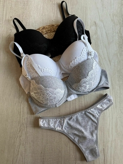 Conjunto Tasa Soft Algodon/Puntilla c/Less Clasica – B540/1 en internet