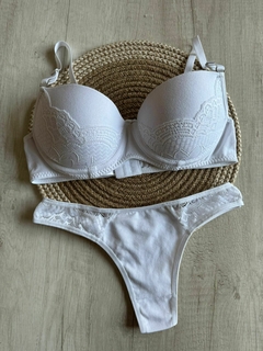 Conjunto Tasa Soft Algodon/Puntilla c/Less Clasica – B540/1 - Habia Una Vez Lingerie