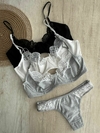Conjunto c/Aro Algodon/Puntilla c/Less Clasica – B731/1