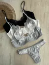 Conjunto c/Aro Algodon/Puntilla c/Less Clasica – B731/1