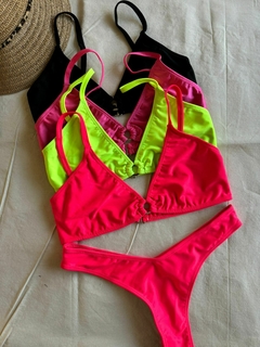 Conjunto Bikini Con Argolla Central y Less en V - BKH440/1 en internet