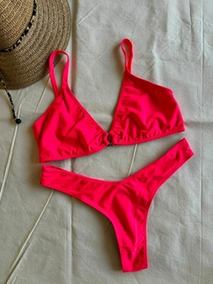 Conjunto Bikini Con Argolla Central y Less en V - BKH440/1 - tienda online