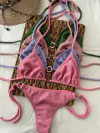 Conjunto Bikini c/Argollas - Tela Texturada - BKH730/1 - comprar online