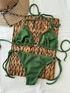 Imagen de Conjunto Bikini c/Argollas - Tela Texturada - BKH730/1