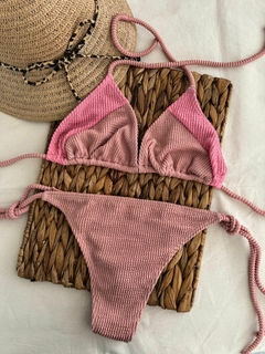 Conjunto Bikini Combinadas c/Less p/Atar - Tela Texturada - BKH755/1 (copia) en internet