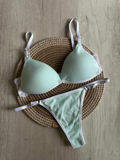 Conjunto Triangulo Soft Morley/Puntilla - Art. B1508/1 - v2 - Habia Una Vez Lingerie