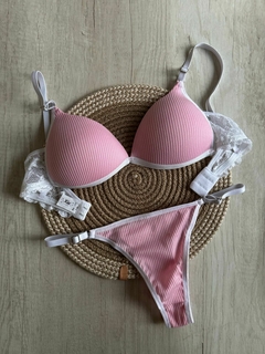 Imagen de Conjunto Triangulo Soft Morley/Puntilla - Art. B1508/1 - v2