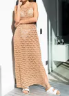 Vestido de Crochet c/Tajos Laterales - CH160/1